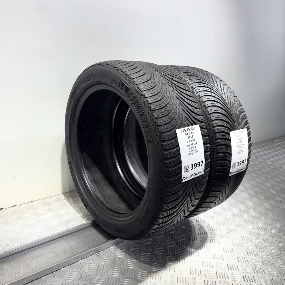 Gomme Usate 225 45 R17 94V XL Michelin Alpin 5 Invernali | Gomme Usate | PrimaGomme.it MICHELIN Alpin 5 225/45 R17 94V, dettaglio fotografico 11