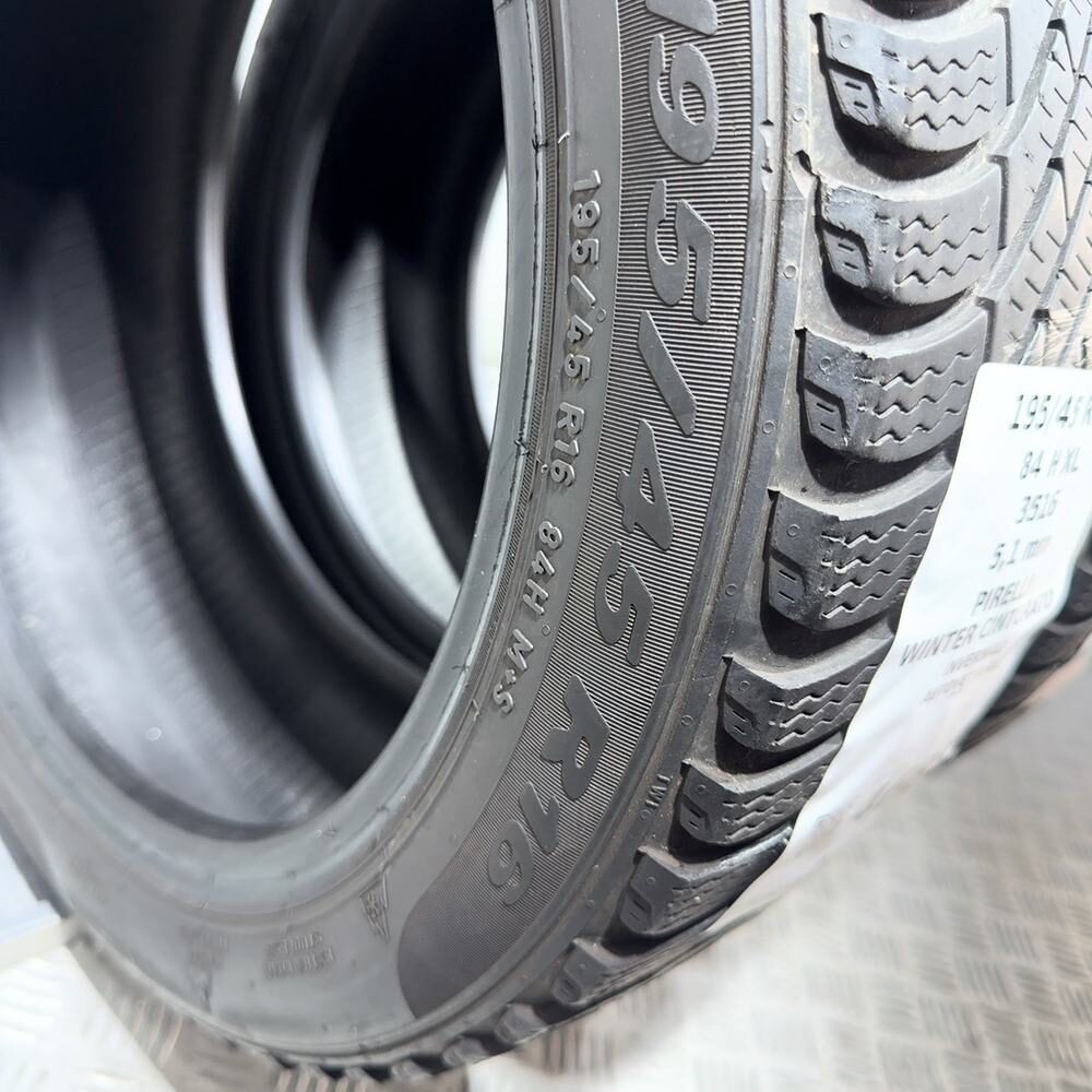 Gomme Usate 195 45 R16 84H XL Pirelli Winter Cinturato 73% Invernali | Gomme Usate | PrimaGomme.it PIRELLI Winter Cinturato 195/45 R16 84H, dettaglio fotografico 11