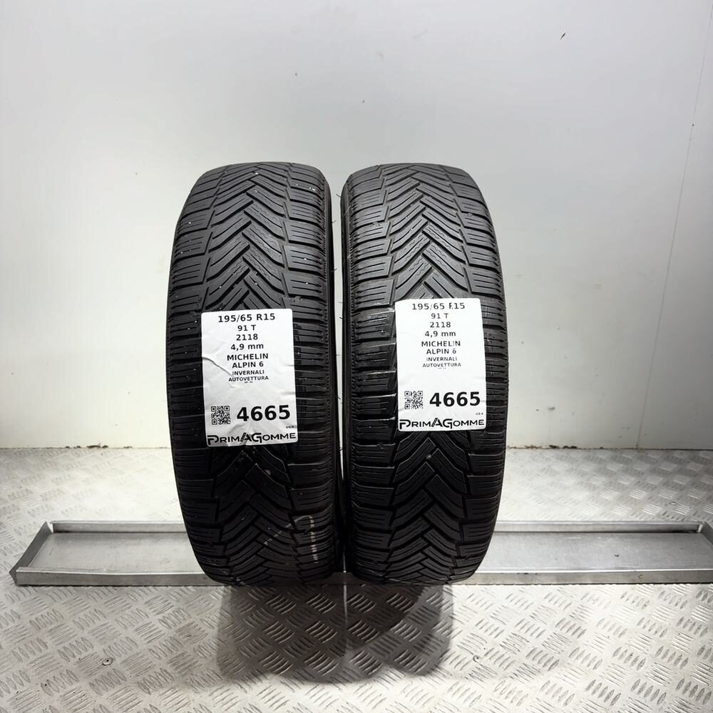 Gomme Usate 195 65 R15 91T Michelin Alpin 6 Invernali | Gomme Usate | PrimaGomme.it MICHELIN Alpin 6 195/65 R15 91T, dettaglio fotografico 13