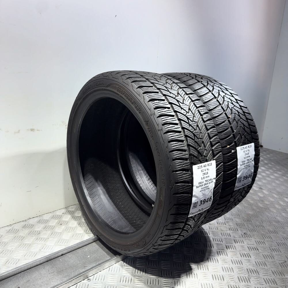 Gomme Usate 225 40 R18 92V XL Esa+ Tecar Super Grip 9 HP 83% Invernali | Gomme Usate | PrimaGomme.it ESA+ TECAR Super Grip 9 HP 225/40 R18 92V, dettaglio fotografico 13