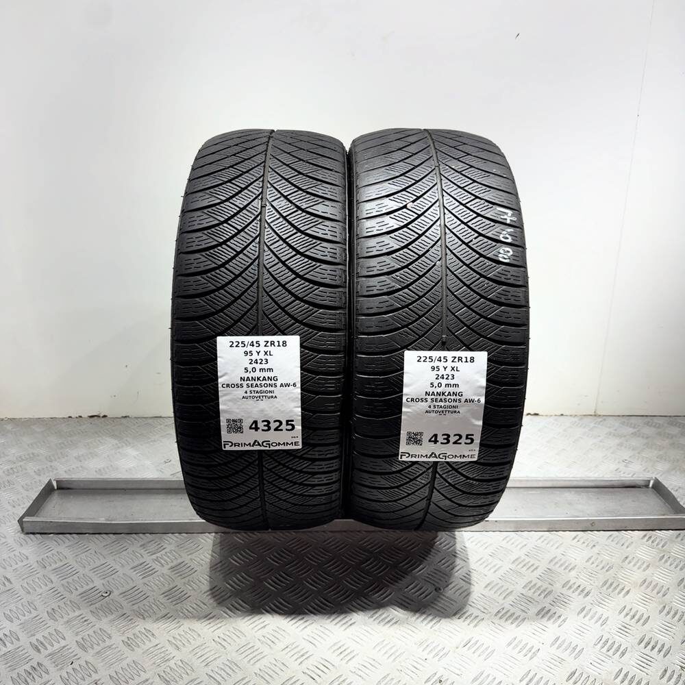 Gomme Usate 225 45 ZR18 95Y XL Nankang Cross Seasons AW-6 71% 4 Stagioni | Gomme Usate | PrimaGomme.it NANKANG Cross Seasons AW-6 225/45 ZR18 95Y: fino a 300 km/h, dettaglio fotografico 13
