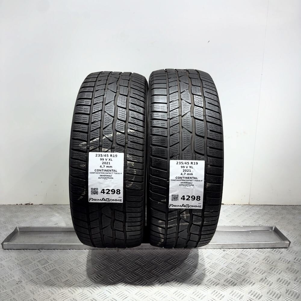 Gomme Usate 235 45 R19 99V XL Continental Contiwintercontact TS830 P Invernali | Gomme Usate | PrimaGomme.it CONTINENTAL Contiwintercontact TS830 P 235/45 R19 99V, dettaglio fotografico 14