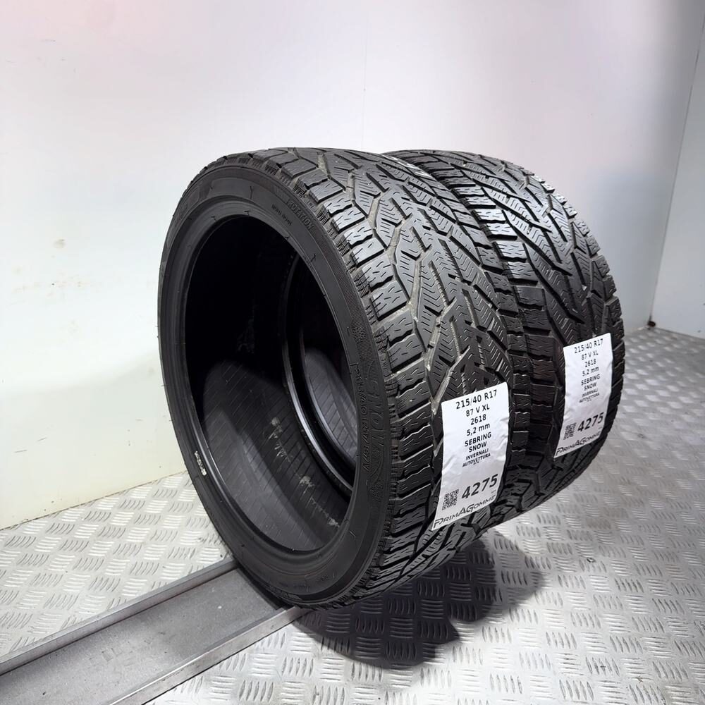 Gomme usate SEBRING Snow 215/40 R17 87V – foto 16 | Prima Gomme SEBRING Snow 215/40 R17 87V, dettaglio fotografico 16