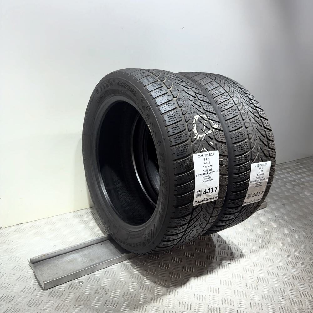 Gomme Usate 225 50 R17 94H Dunlop SP Winter Sport 4D RunFlat Invernali | Gomme Usate | PrimaGomme.it DUNLOP SP Winter Sport 4D 225/50 R17 94H, dettaglio fotografico 16