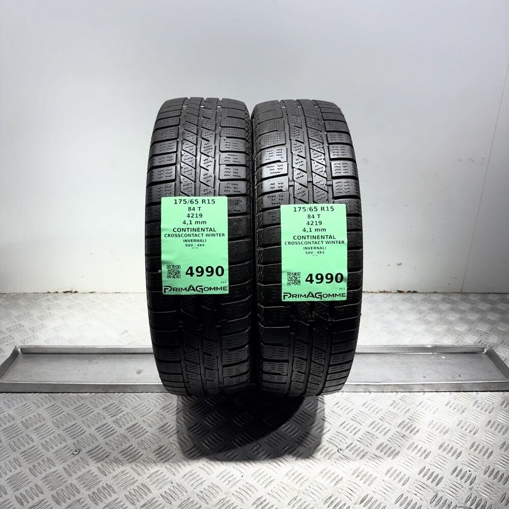 Gomme usate CONTINENTAL Crosscontact Winter 175/65 R15 84T | Prima Gomme Gomme usate CONTINENTAL Crosscontact Winter 175/65 R15 84T