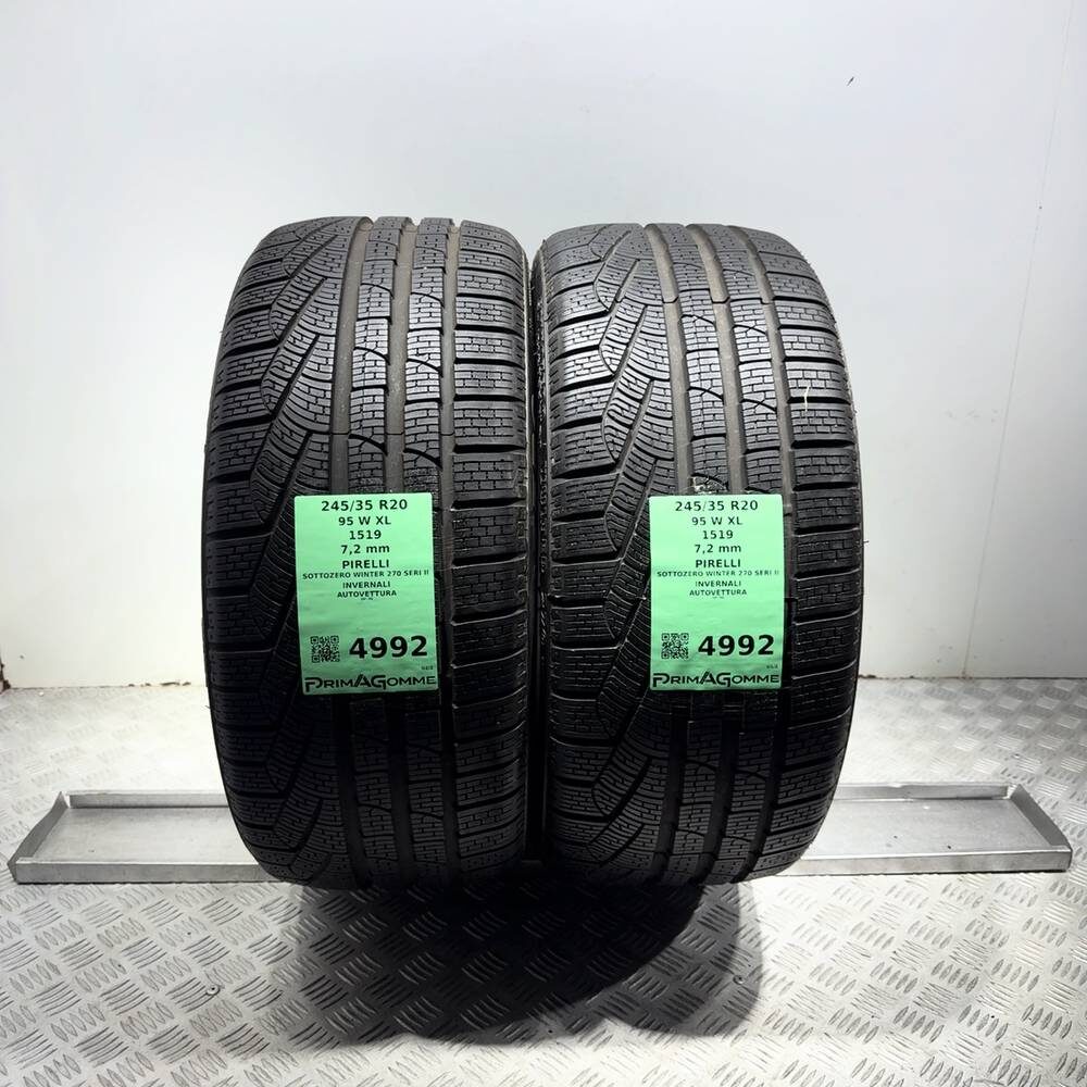Gomme usate PIRELLI Sottozero Winter 270 Seri II 245/35 R20 95W: fino a 270 km/h | Prima Gomme Gomme usate PIRELLI Sottozero Winter 270 Seri II 245/35 R20 95W: fino a 270 km/h