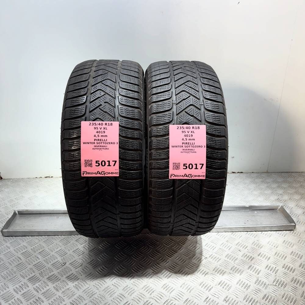 Gomme usate PIRELLI Winter Sottozero 3 235/40 R18 95V | Prima Gomme Gomme usate PIRELLI Winter Sottozero 3 235/40 R18 95V