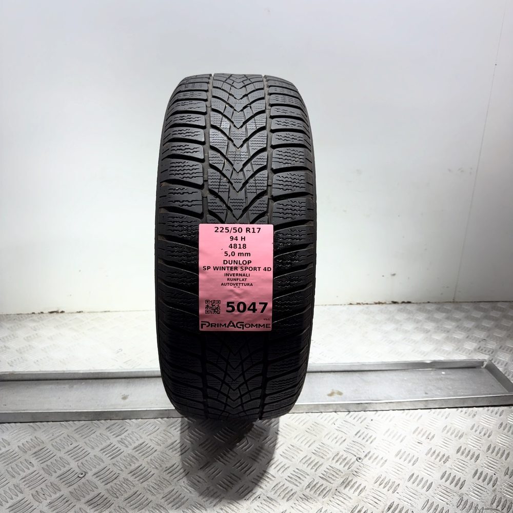 Gomma usata DUNLOP SP Winter Sport 4D 225/50 R17 94H | Prima Gomme Gomma usata DUNLOP SP Winter Sport 4D 225/50 R17 94H