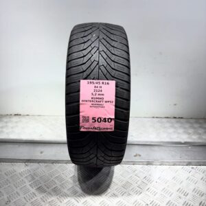 Gomma Usata 195 45 R16 84H Kumho Wintercraft WP52 74% Invernale