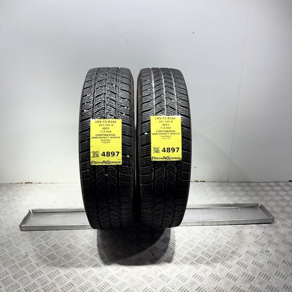 Gomme Usate 195 75 R16C 107/105R Continental Vancontact Winter 98% Invernali | Gomme Usate | PrimaGomme.it Gomme usate CONTINENTAL VanContact Winter 195/75 R16C 107/105R