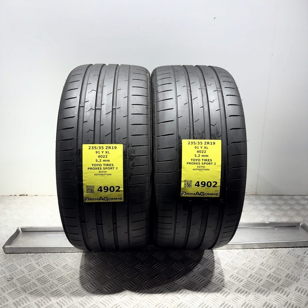 Gomme Usate 235 35 ZR19 91Y XL Toyo Tires Proxes Sport 2 74% Estive | Gomme Usate | PrimaGomme.it Gomme usate TOYO TIRES Proxes Sport 2 235/35 ZR19 91Y: fino a 300 km/h