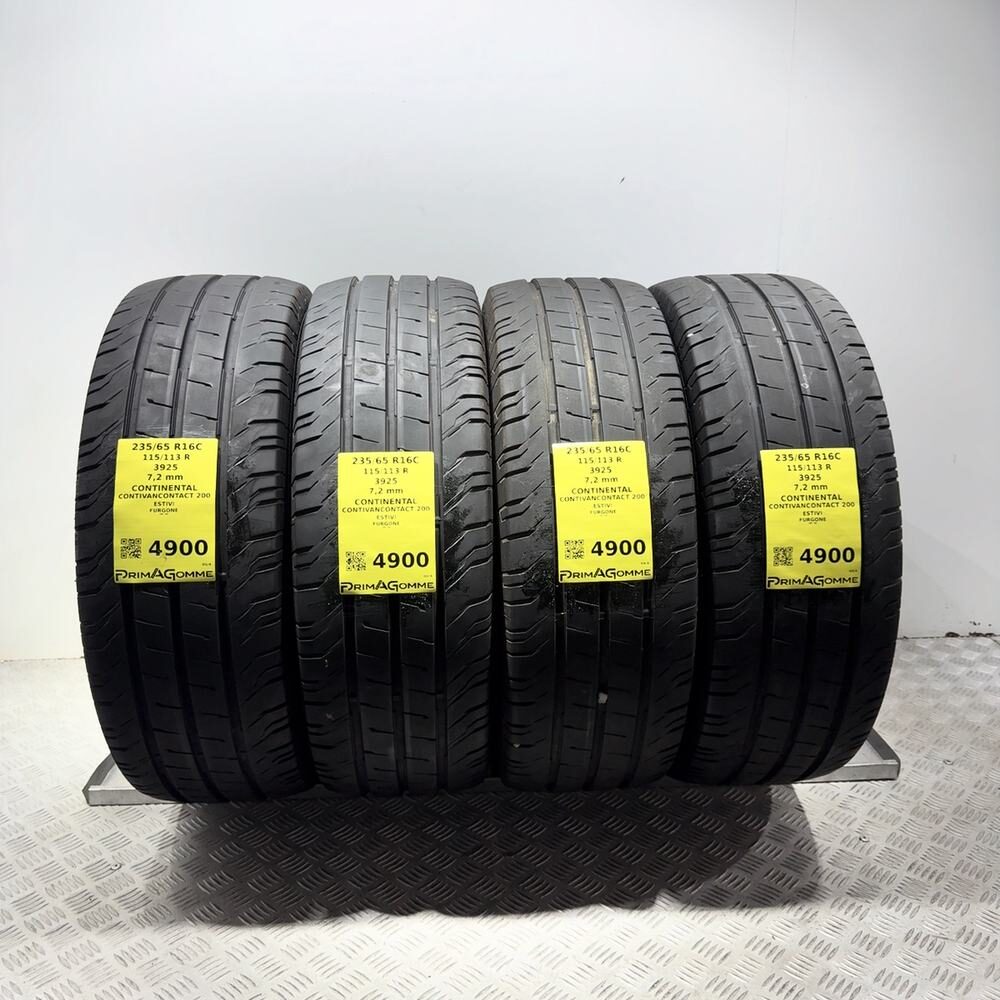 Gomme Usate 235 65 R16C 115/113R Continental Contivancontact 200 98% Estive | Gomme Usate | PrimaGomme.it Gomme usate CONTINENTAL Contivancontact 200 235/65 R16C 115/113R