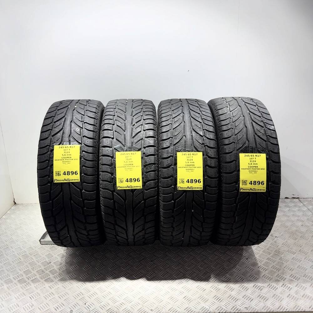 Gomme Usate 245 65 R17 107T Cooper Weather-Master Wsc 80% Invernali | Gomme Usate | PrimaGomme.it Gomme usate COOPER Weather-Master WSC 245/65 R17 107T
