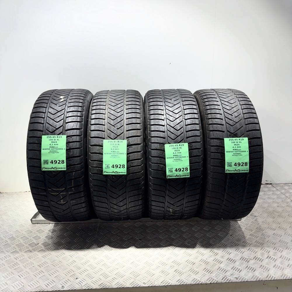 Gomme usate PIRELLI Winter Sottozero 3 255/45 R19 104W: fino a 270 km/h | Prima Gomme Gomme usate PIRELLI Winter Sottozero 3 255/45 R19 104W: fino a 270 km/h