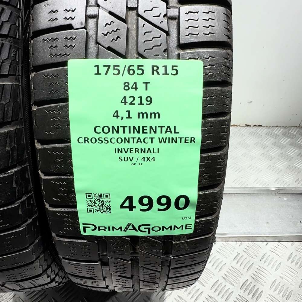 Gomme usate CONTINENTAL Crosscontact Winter 175/65 R15 84T – foto 03 | Prima Gomme CONTINENTAL Crosscontact Winter 175/65 R15 84T, dettaglio fotografico 3