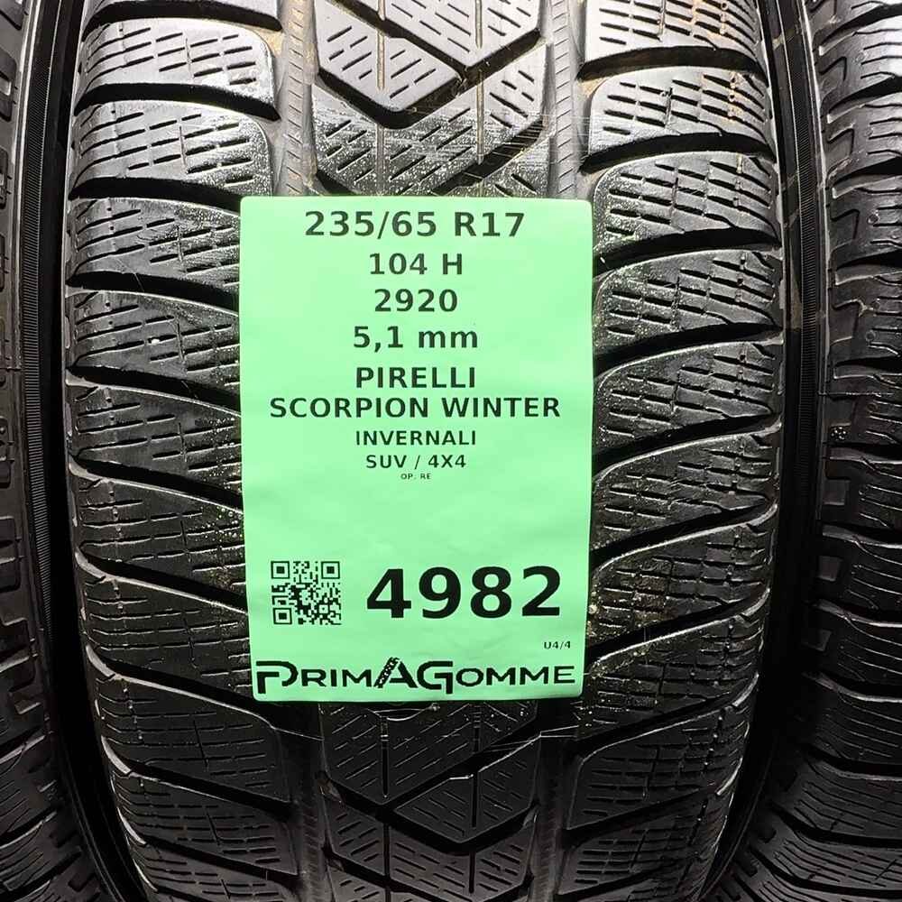 Gomme usate PIRELLI Scorpion Winter 235/65 R17 104H – foto 03 | Prima Gomme PIRELLI Scorpion Winter 235/65 R17 104H, dettaglio fotografico 3