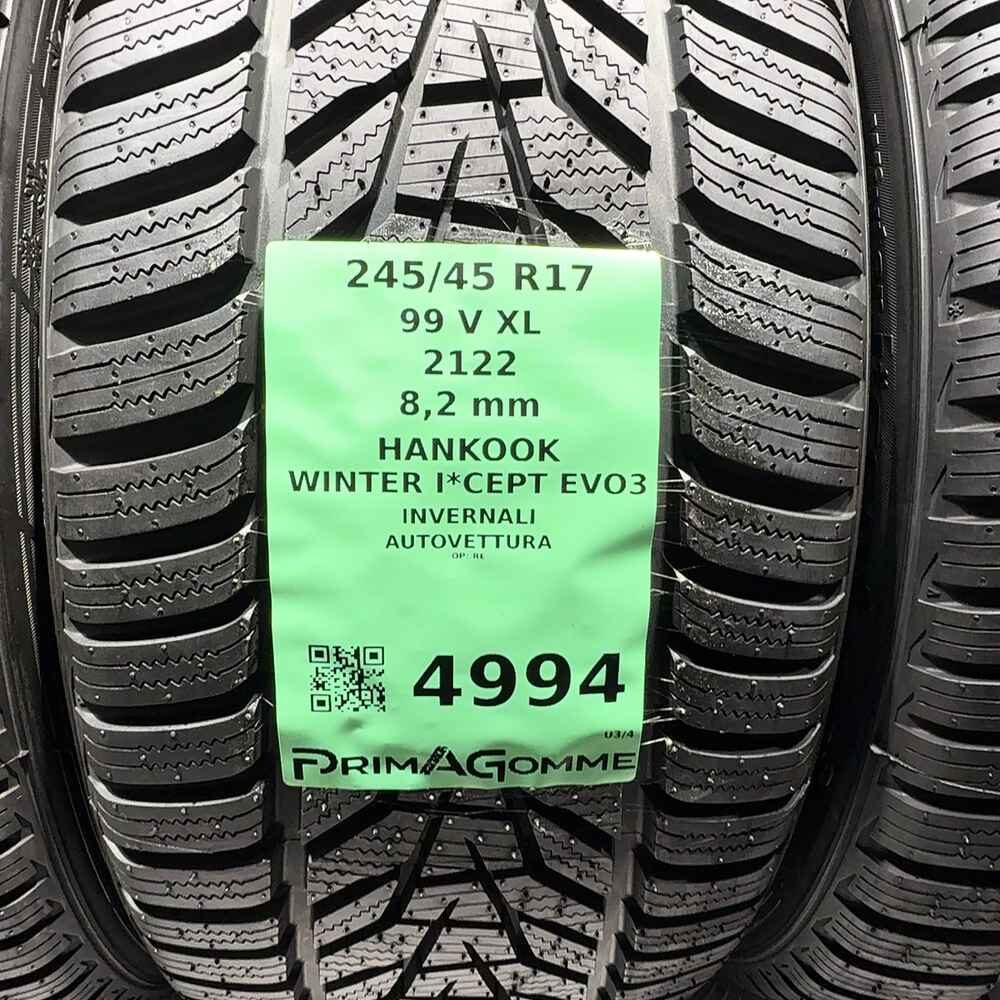 Gomme usate HANKOOK Winter I*Cept Evo3 245/45 R17 99V – foto 03 | Prima Gomme HANKOOK Winter I*Cept Evo3 245/45 R17 99V, dettaglio fotografico 3