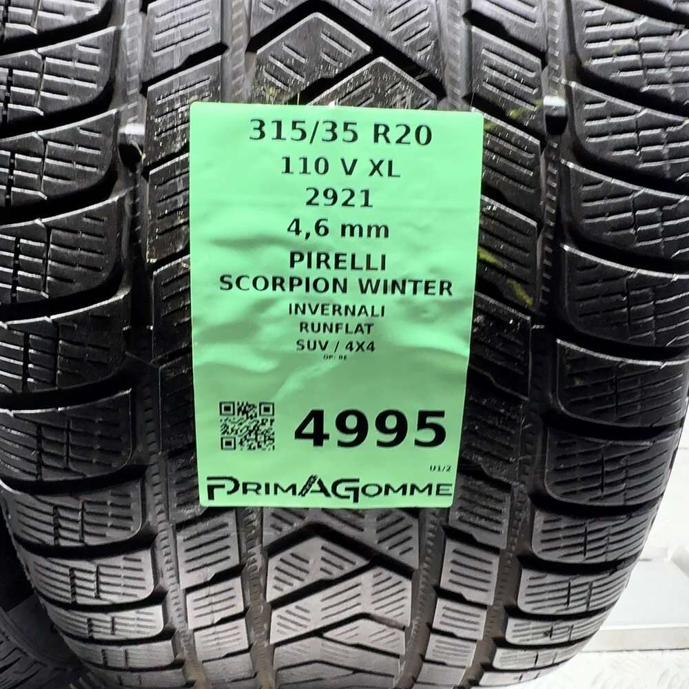Gomme usate PIRELLI Scorpion Winter 315/35 R20 110V – foto 03 | Prima Gomme PIRELLI Scorpion Winter 315/35 R20 110V, dettaglio fotografico 3