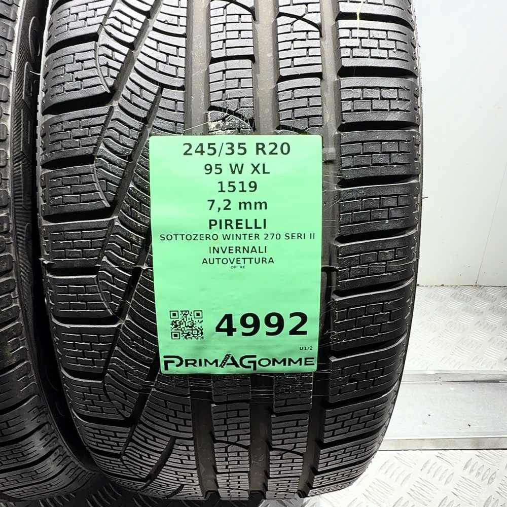Gomme usate PIRELLI Sottozero Winter 270 Seri II 245/35 R20 95W: fino a 270 km/h – foto 03 | Prima Gomme PIRELLI Sottozero Winter 270 Seri II 245/35 R20 95W: fino a 270 km/h, dettaglio fotografico 3