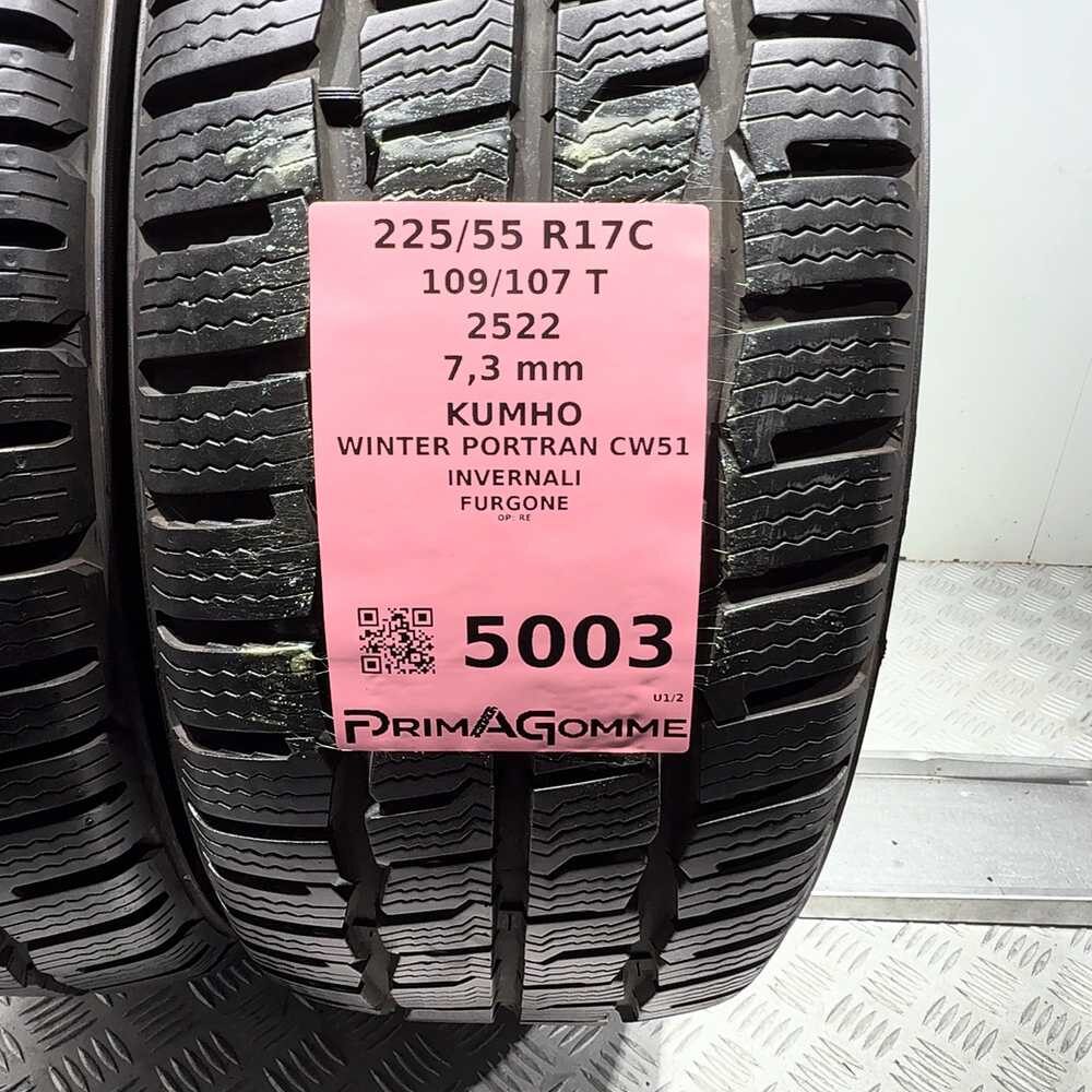 Gomme usate Kumho Winter Portran CW51 225/55 R17C 109/107T – foto 03 | Prima Gomme Kumho Winter Portran CW51 225/55 R17C 109/107T, dettaglio fotografico 3