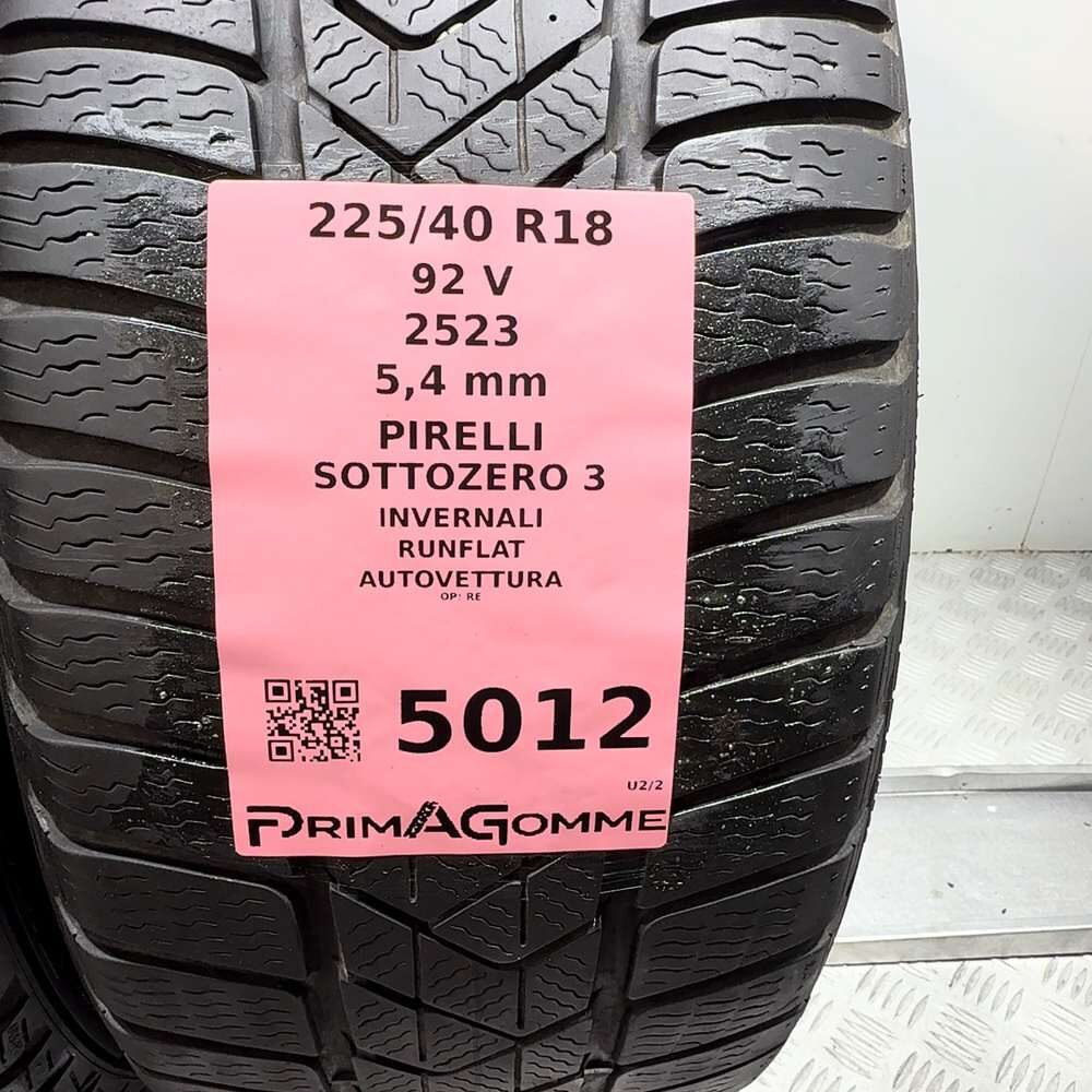 Gomme usate PIRELLI Sottozero 3 225/40 R18 92V – foto 03 | Prima Gomme PIRELLI Sottozero 3 225/40 R18 92V, dettaglio fotografico 3