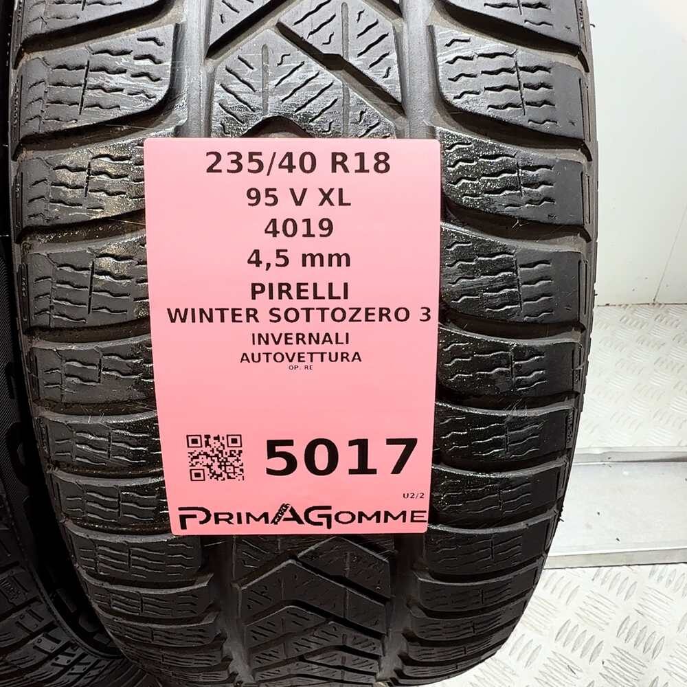 Gomme usate PIRELLI Winter Sottozero 3 235/40 R18 95V – foto 03 | Prima Gomme PIRELLI Winter Sottozero 3 235/40 R18 95V, dettaglio fotografico 3