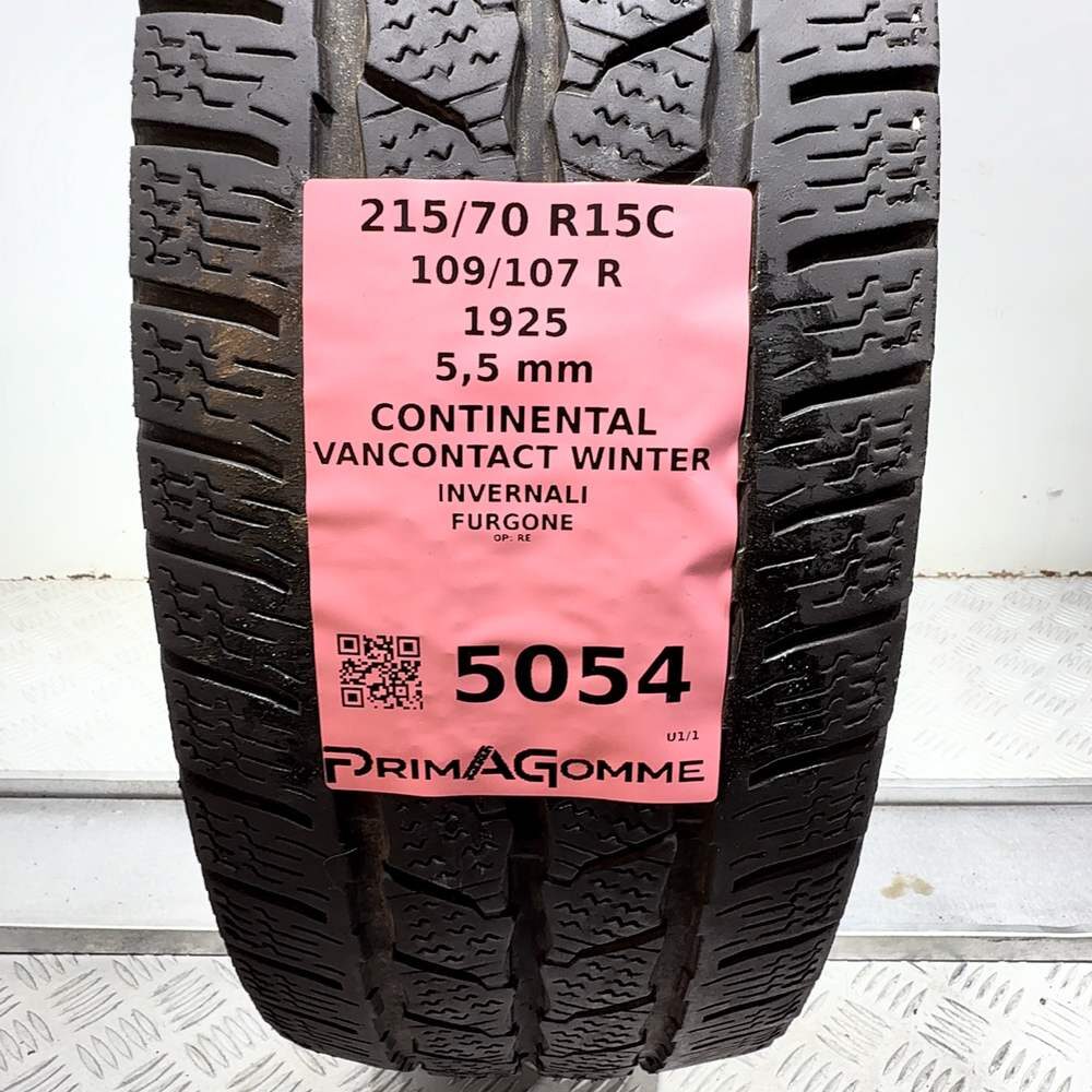 Gomma usata CONTINENTAL VanContact Winter 215/70 R15C 109/107R – foto 03 | Prima Gomme CONTINENTAL VanContact Winter 215/70 R15C 109/107R, dettaglio fotografico 3