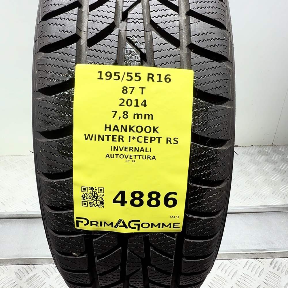 Gomma Usata 195 55 R16 87T Hankook Winter I*Cept RS 98% Invernale | Gomme Usate | PrimaGomme.it HANKOOK Winter I*Cept RS 195/55 R16 87T, dettaglio fotografico 3