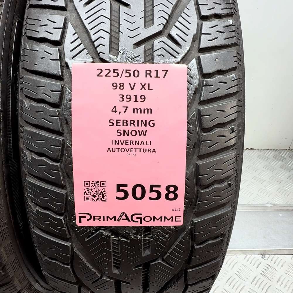 Gomme usate SEBRING Snow 225/50 R17 98V – foto 03 | Prima Gomme SEBRING Snow 225/50 R17 98V, dettaglio fotografico 3