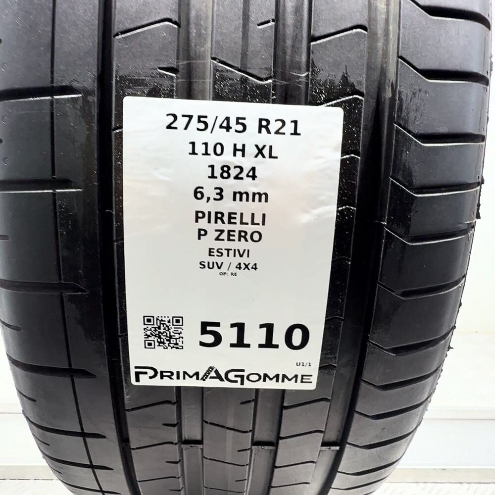 Gomma usata PIRELLI P ZERO 275/45 R21 110H – foto 03 | Prima Gomme PIRELLI P ZERO 275/45 R21 110H, dettaglio fotografico 3