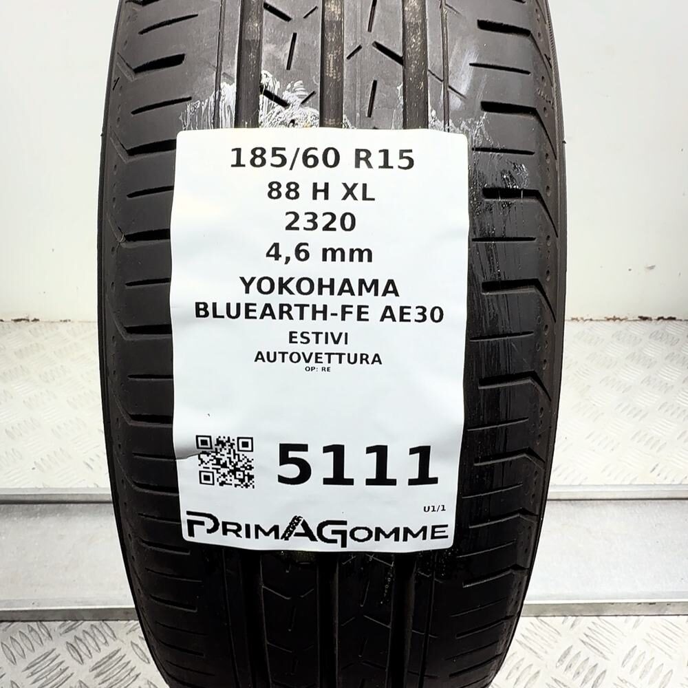 Gomma usata YOKOHAMA BluEarth-FE AE30 185/60 R15 88H – foto 03 | Prima Gomme YOKOHAMA BluEarth-FE AE30 185/60 R15 88H, dettaglio fotografico 3