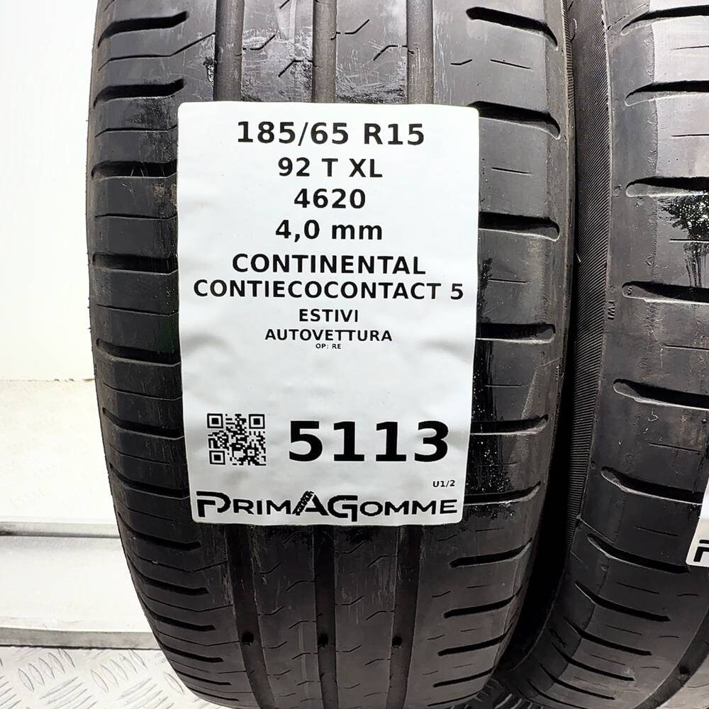 Gomme usate CONTINENTAL ContiEcoContact 5 185/65 R15 92T – foto 03 | Prima Gomme CONTINENTAL ContiEcoContact 5 185/65 R15 92T, dettaglio fotografico 3