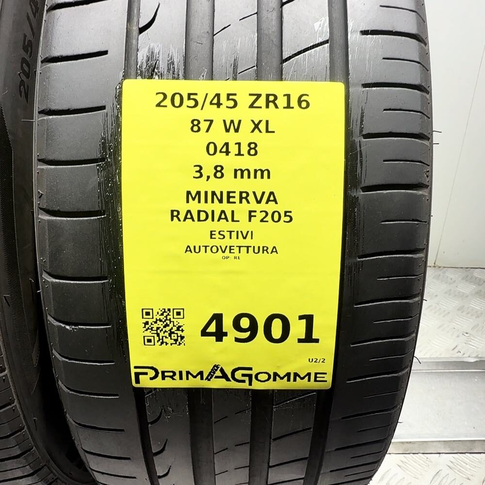 Gomme Usate 205 45 ZR16 87W XL Minerva Radial F205 Estive | Gomme Usate | PrimaGomme.it Minerva Radial F205 205/45 ZR16 87W: fino a 270 km/h, dettaglio fotografico 3