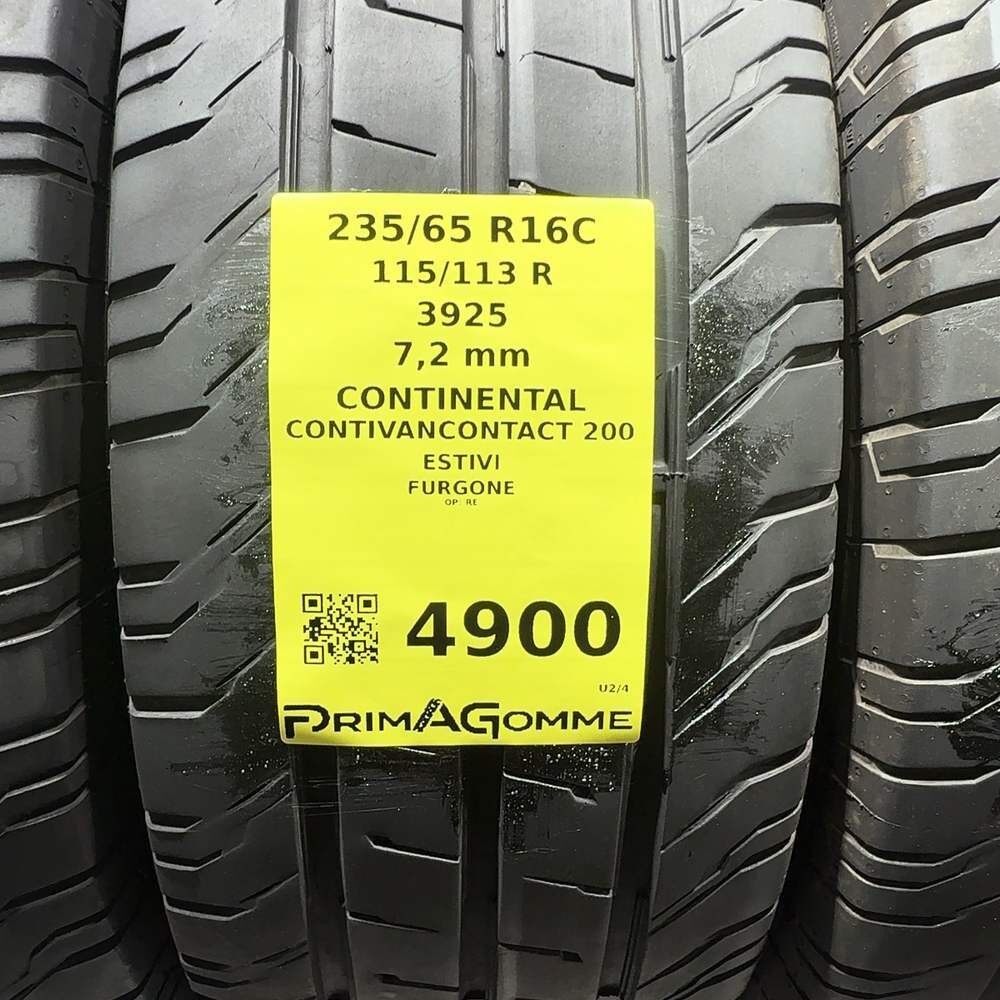Gomme Usate 235 65 R16C 115/113R Continental Contivancontact 200 98% Estive | Gomme Usate | PrimaGomme.it CONTINENTAL Contivancontact 200 235/65 R16C 115/113R, dettaglio fotografico 3