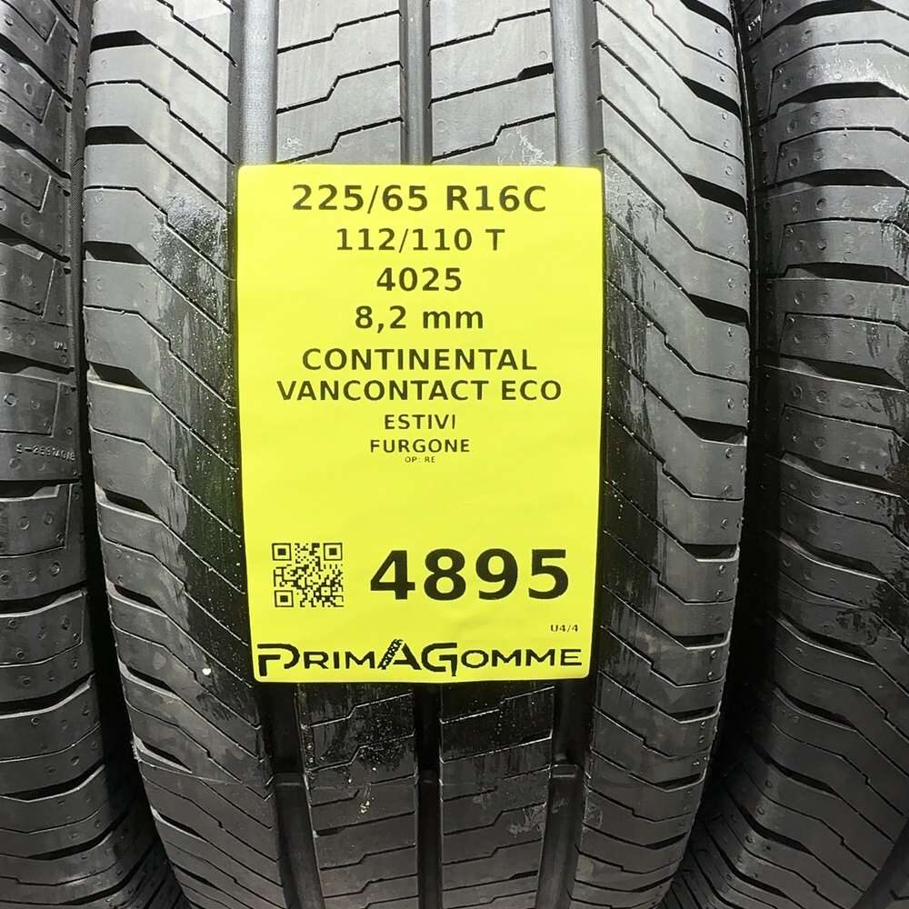 Gomme Usate 225 65 R16C 112/110T Continental Vancontact Eco 98% Estive | Gomme Usate | PrimaGomme.it CONTINENTAL VanContact ECO 225/65 R16C 112/110T, dettaglio fotografico 3