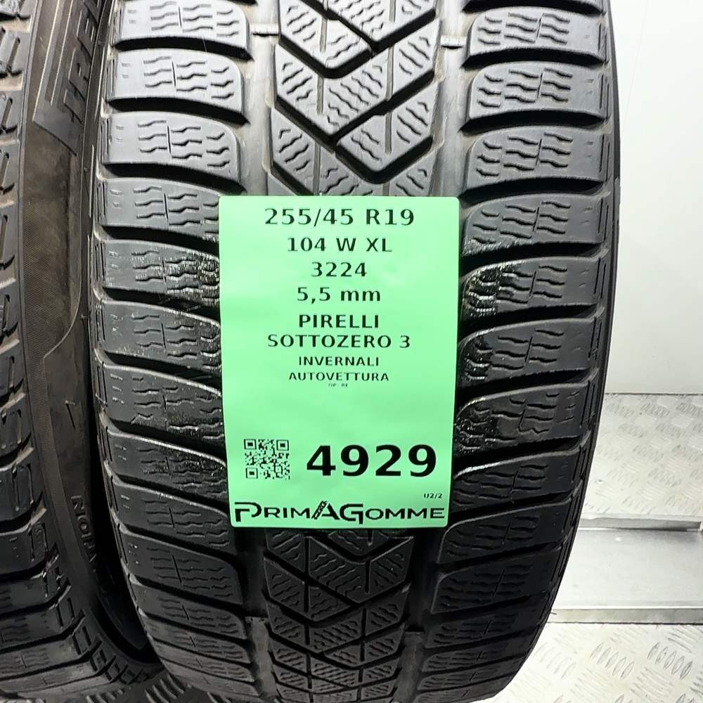 Gomme usate PIRELLI Sottozero 3 255/45 R19 104W: fino a 270 km/h – foto 03 | Prima Gomme PIRELLI Sottozero 3 255/45 R19 104W: fino a 270 km/h, dettaglio fotografico 3