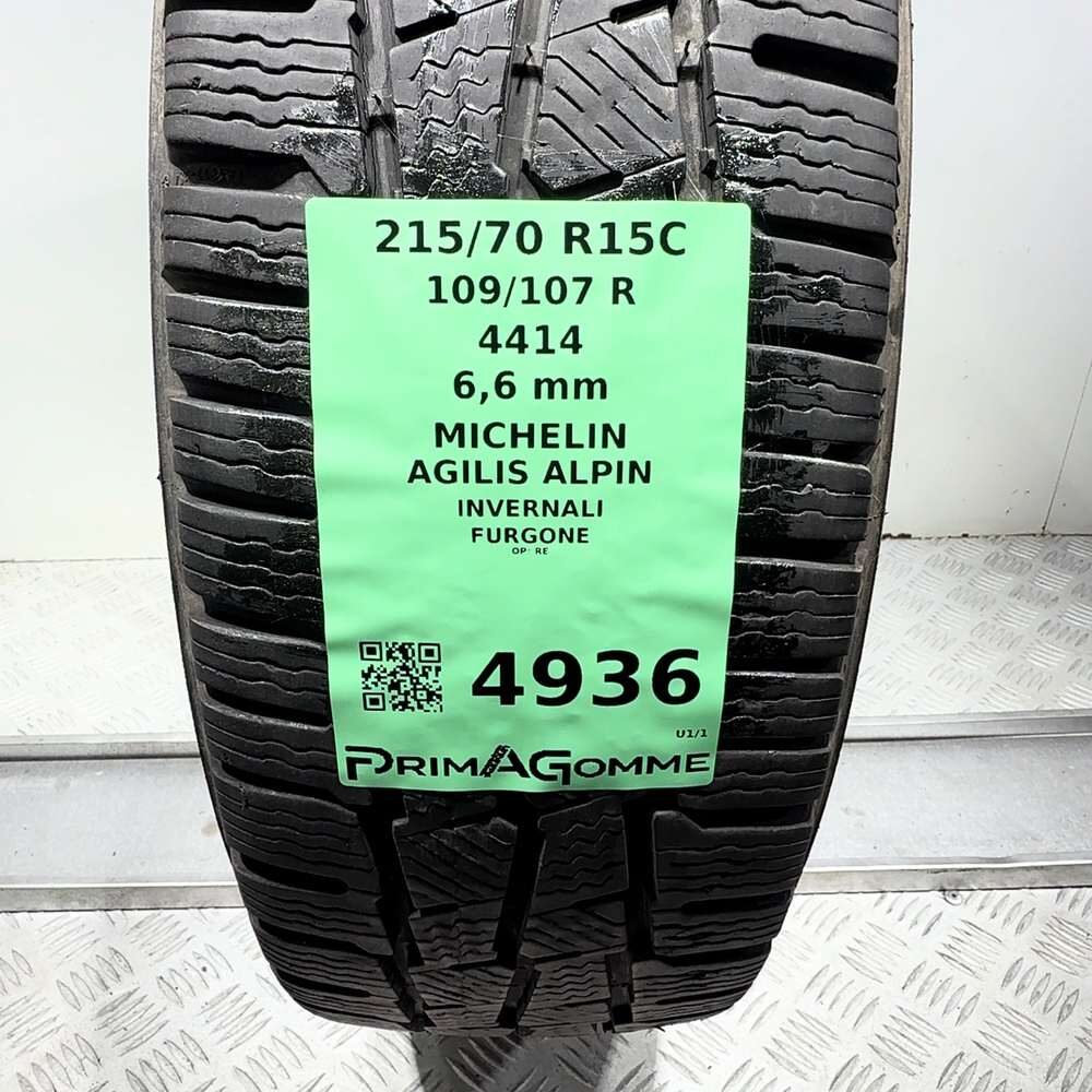 Gomma usata MICHELIN Agilis Alpin 215/70 R15C 109/107R – foto 03 | Prima Gomme MICHELIN Agilis Alpin 215/70 R15C 109/107R, dettaglio fotografico 3