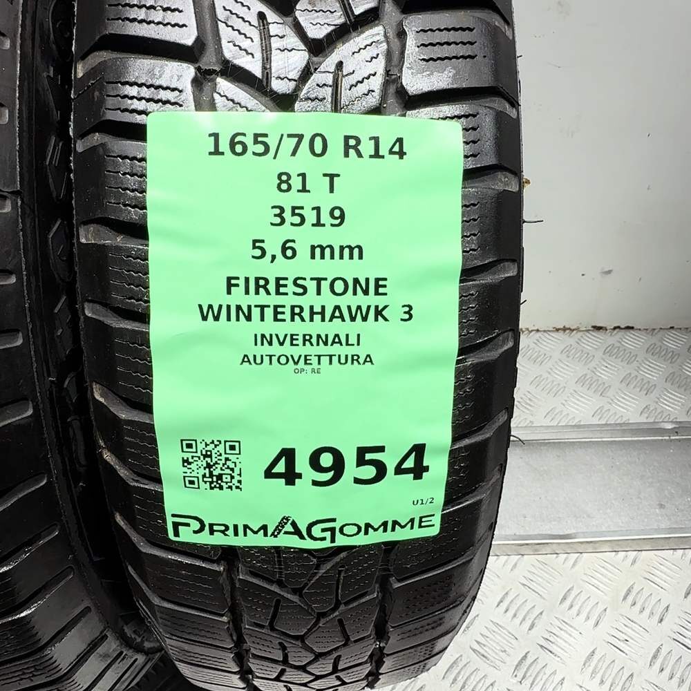 Gomme usate FIRESTONE Winterhawk 3 165/70 R14 81T – foto 03 | Prima Gomme FIRESTONE Winterhawk 3 165/70 R14 81T, dettaglio fotografico 3