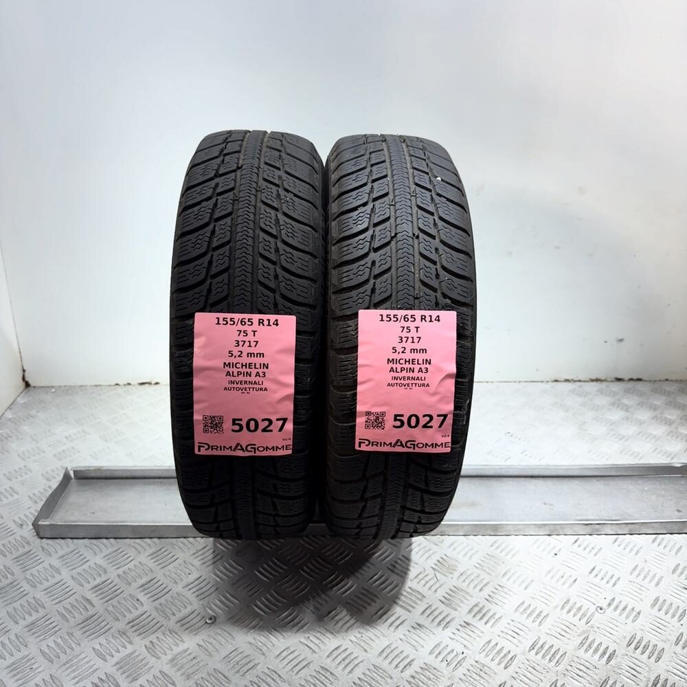 Gomme usate MICHELIN Alpin A3 155/65 R14 75T – foto 04 | Prima Gomme MICHELIN Alpin A3 155/65 R14 75T, dettaglio fotografico 4