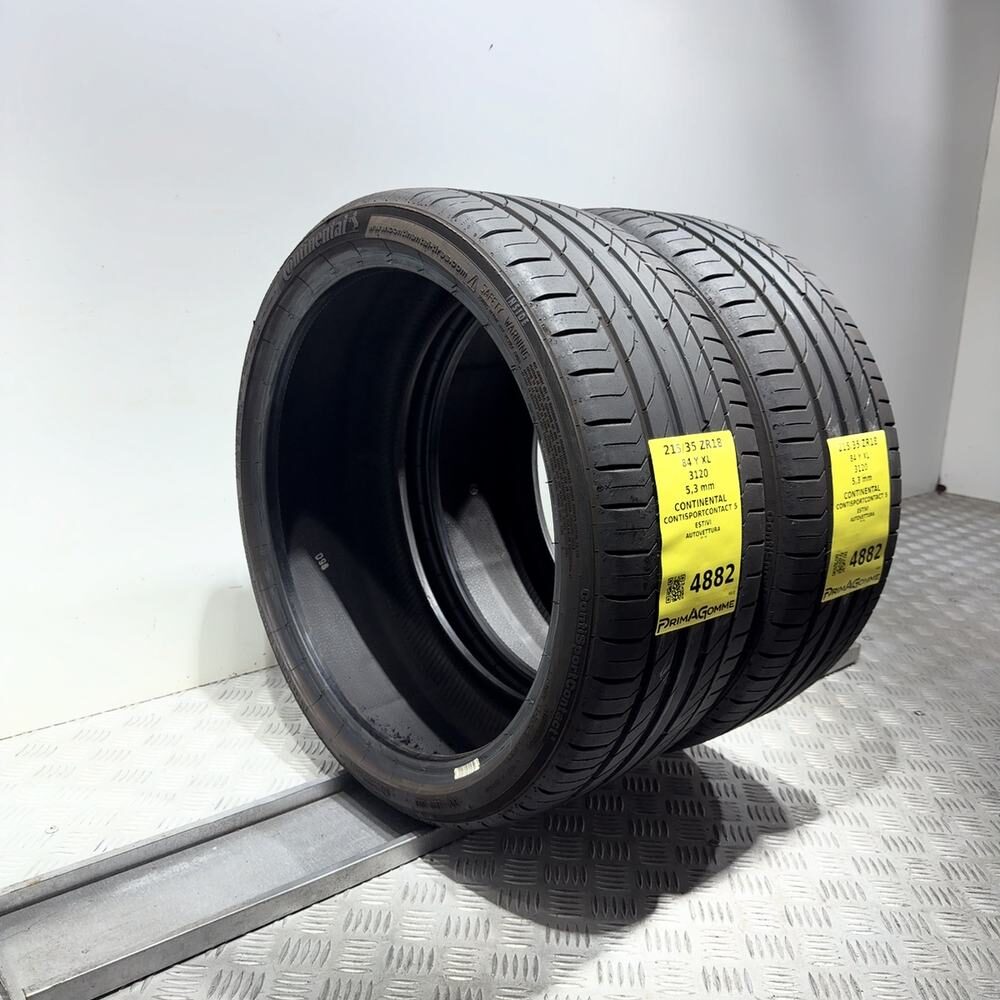 Gomme Usate 215 35 ZR18 84Y XL Continental Contisportcontact 5 76% Estive | Gomme Usate | PrimaGomme.it CONTINENTAL ContiSportContact 5 215/35 ZR18 84Y: fino a 300 km/h, dettaglio fotografico 5
