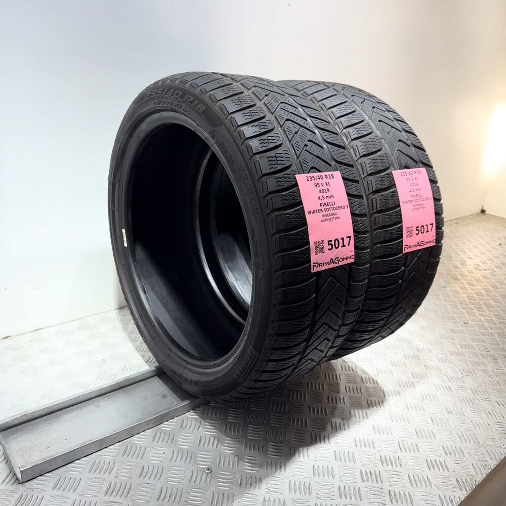 Gomme usate PIRELLI Winter Sottozero 3 235/40 R18 95V – foto 05 | Prima Gomme PIRELLI Winter Sottozero 3 235/40 R18 95V, dettaglio fotografico 5