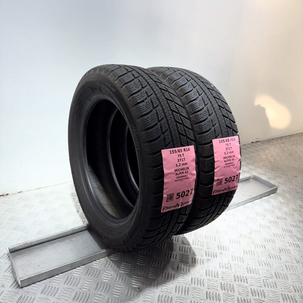 Gomme usate MICHELIN Alpin A3 155/65 R14 75T – foto 05 | Prima Gomme MICHELIN Alpin A3 155/65 R14 75T, dettaglio fotografico 5