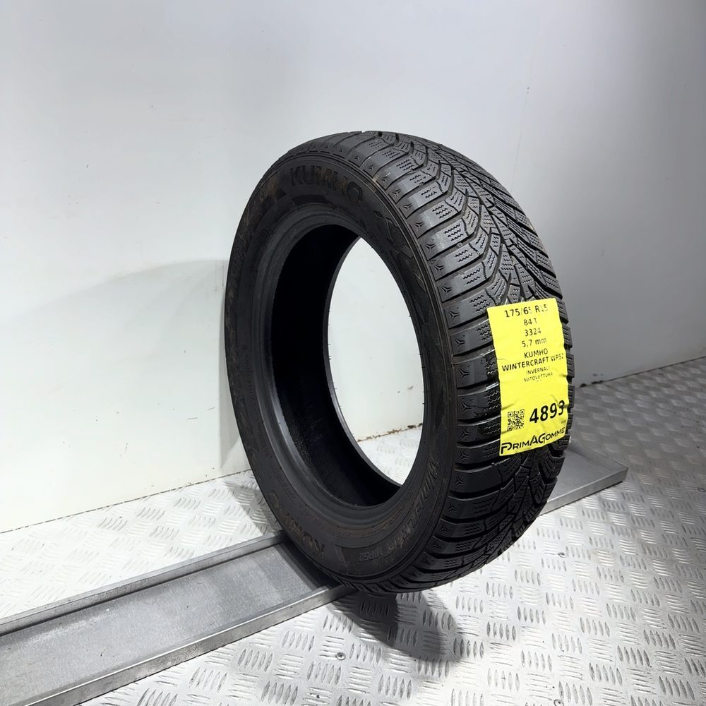 Gomma Usata 175 65 R15 84T Kumho Wintercraft WP52 81% Invernale | Gomme Usate | PrimaGomme.it Kumho Wintercraft WP52 175/65 R15 84T, dettaglio fotografico 5