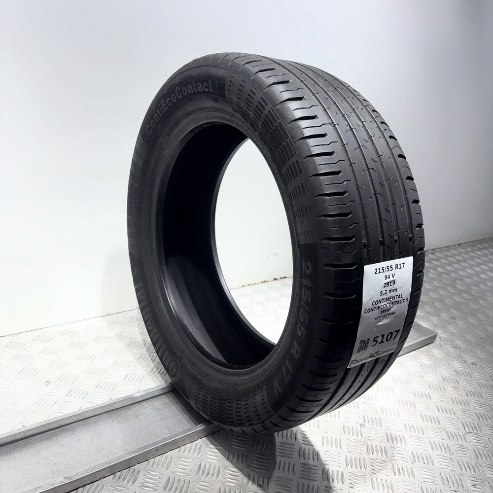 Gomma usata CONTINENTAL ContiEcoContact 5 215/55 R17 94V – foto 05 | Prima Gomme CONTINENTAL ContiEcoContact 5 215/55 R17 94V, dettaglio fotografico 5