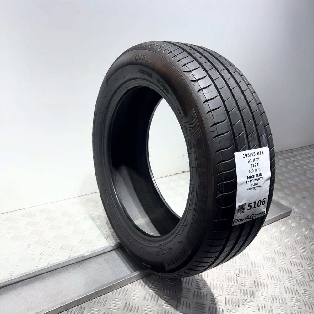 Gomma usata MICHELIN E•Primacy 195/55 R16 91H – foto 05 | Prima Gomme MICHELIN E•Primacy 195/55 R16 91H, dettaglio fotografico 5