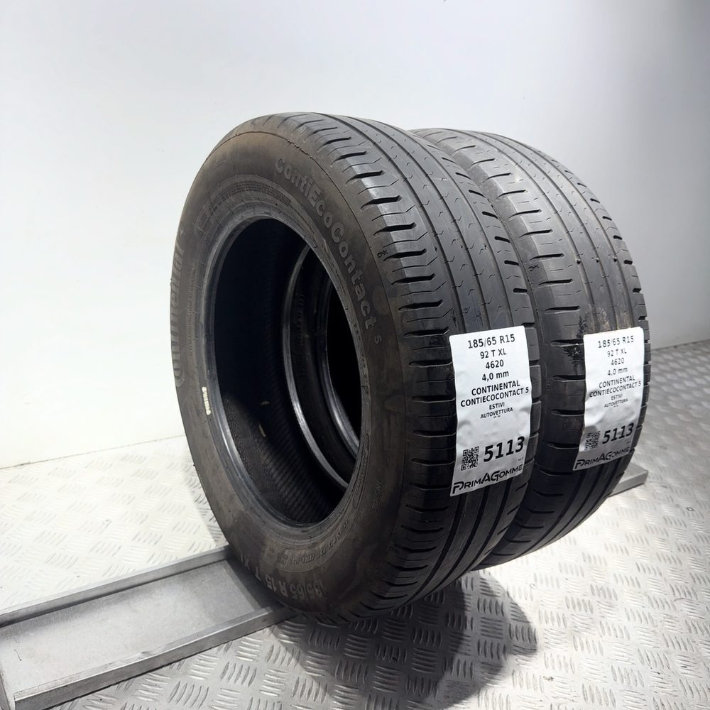 Gomme usate CONTINENTAL ContiEcoContact 5 185/65 R15 92T – foto 05 | Prima Gomme CONTINENTAL ContiEcoContact 5 185/65 R15 92T, dettaglio fotografico 5