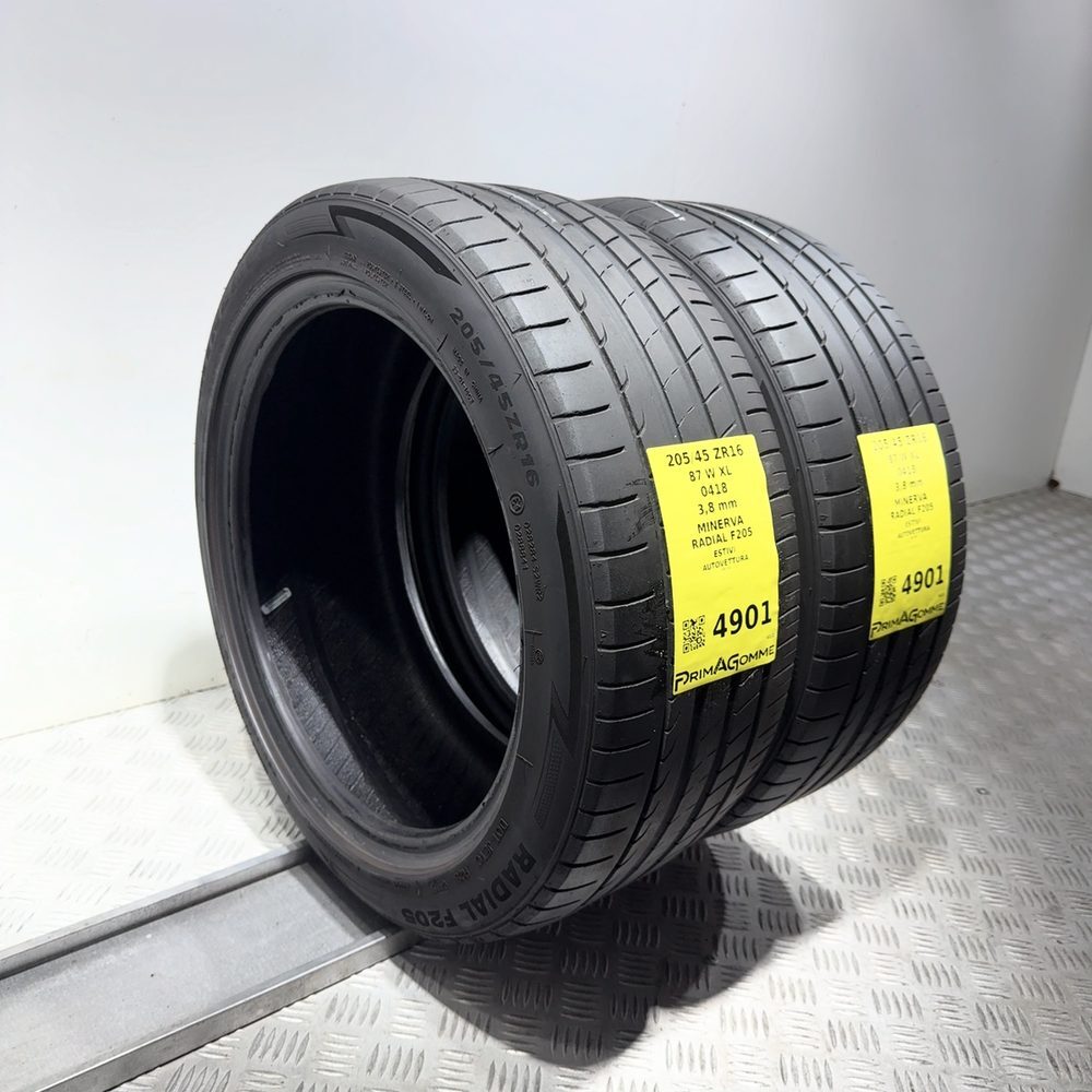 Gomme Usate 205 45 ZR16 87W XL Minerva Radial F205 Estive | Gomme Usate | PrimaGomme.it Minerva Radial F205 205/45 ZR16 87W: fino a 270 km/h, dettaglio fotografico 5