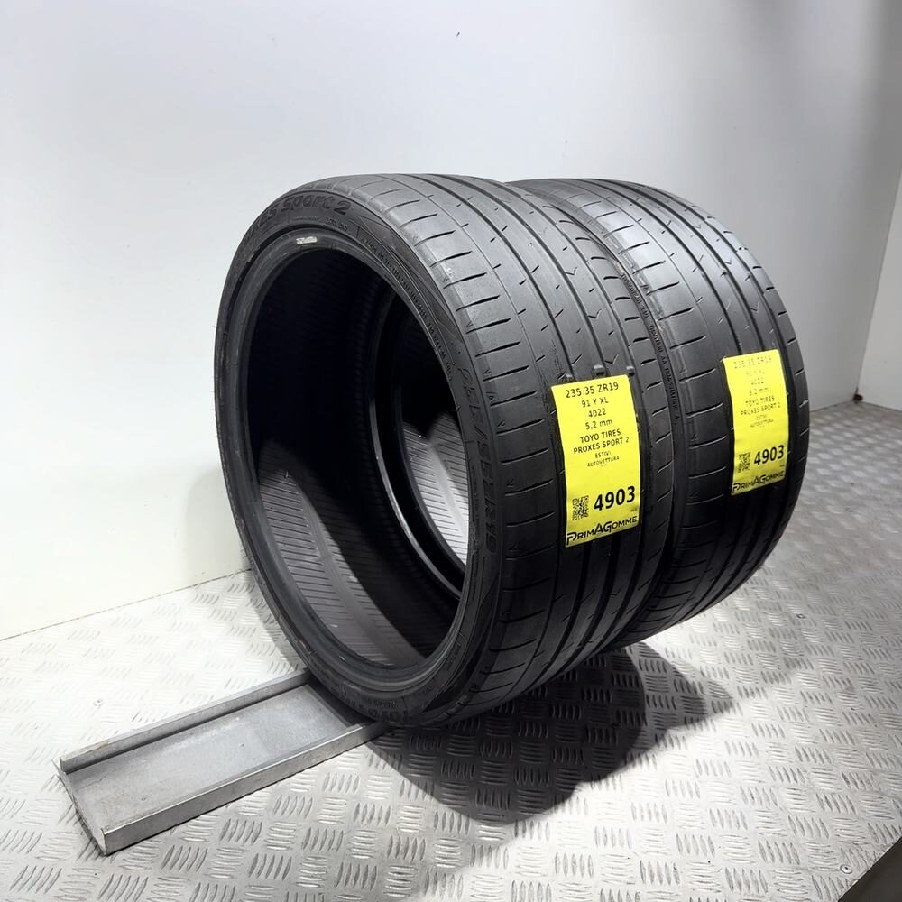 Gomme Usate 235 35 ZR19 91Y XL Toyo Tires Proxes Sport 2 74% Estive | Gomme Usate | PrimaGomme.it TOYO TIRES Proxes Sport 2 235/35 ZR19 91Y: fino a 300 km/h, dettaglio fotografico 5