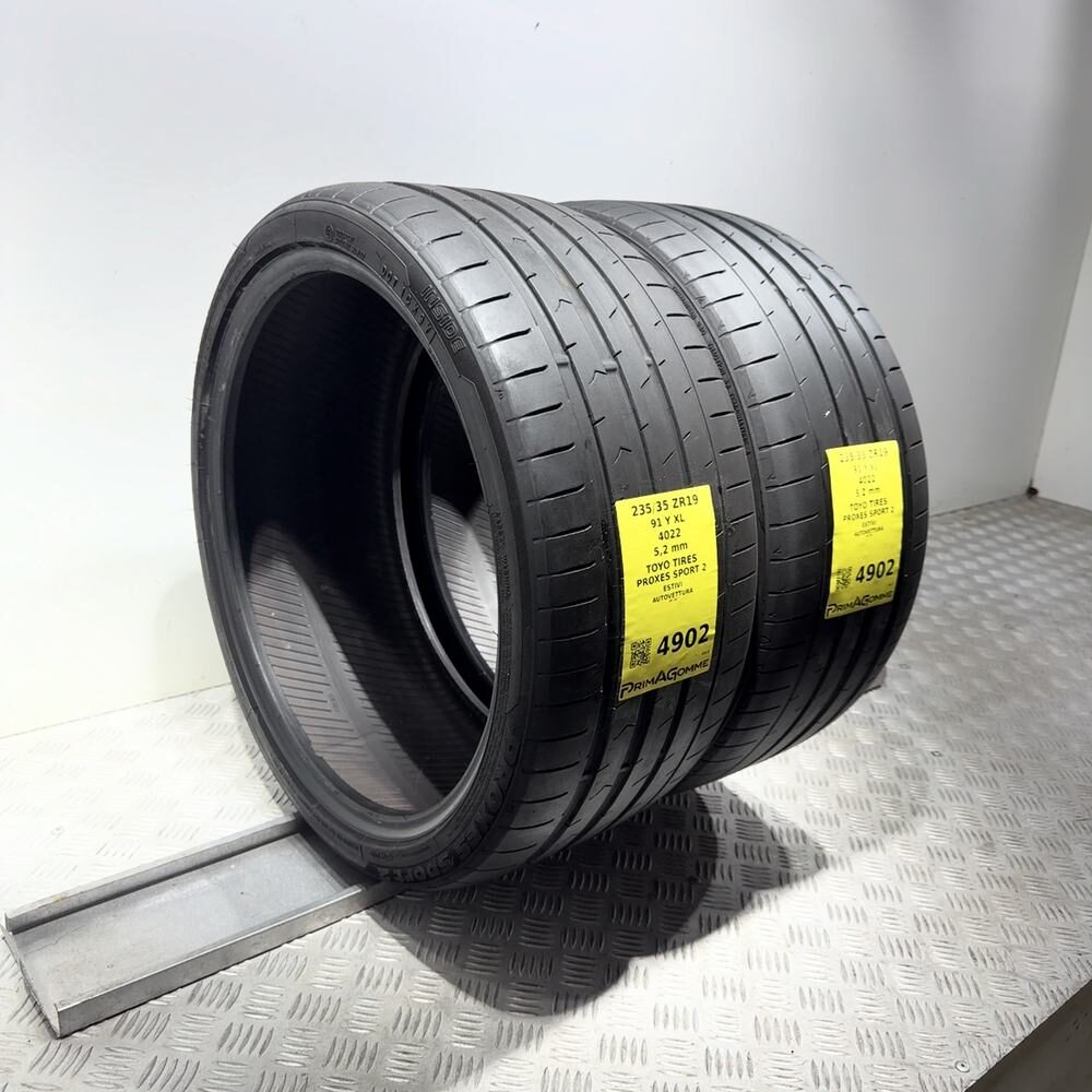 Gomme Usate 235 35 ZR19 91Y XL Toyo Tires Proxes Sport 2 74% Estive | Gomme Usate | PrimaGomme.it TOYO TIRES Proxes Sport 2 235/35 ZR19 91Y: fino a 300 km/h, dettaglio fotografico 5