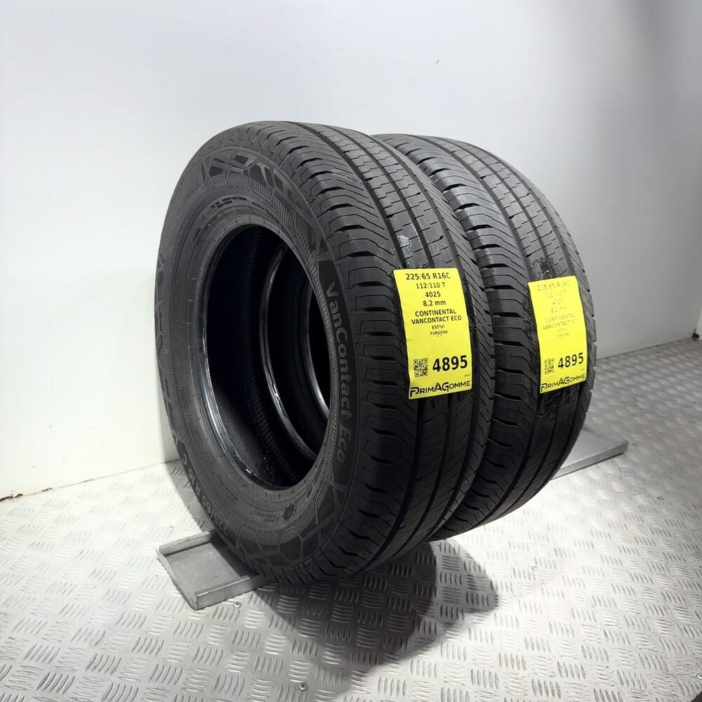 Gomme Usate 225 65 R16C 112/110T Continental Vancontact Eco 98% Estive | Gomme Usate | PrimaGomme.it CONTINENTAL VanContact ECO 225/65 R16C 112/110T, dettaglio fotografico 5